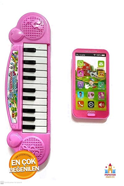 PapatyamPartiEvi Pilli Türkçe Sesli Müzikli Eğitici Çocuk Oyuncak Piyano ve O...