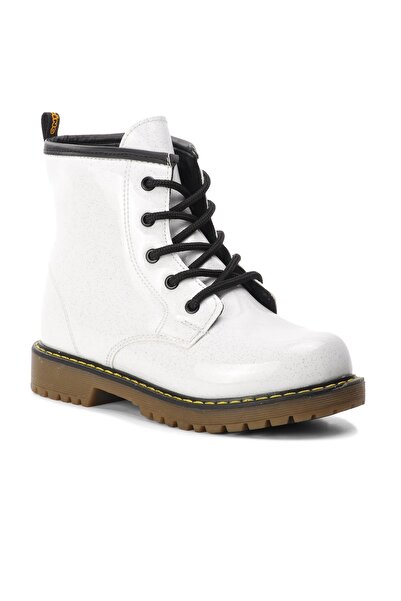 pepino White Glitter Kids Boots