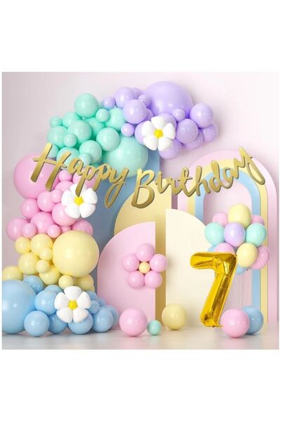 Bkmc ماكارونس بالونات عيد ميلاد مفهوم حفلة الترفيه الاحتفال بالون سلسلة