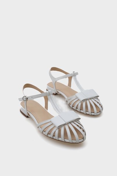 Capone Outfitters Amara Lattice geflochtene Damen-Ballerinas