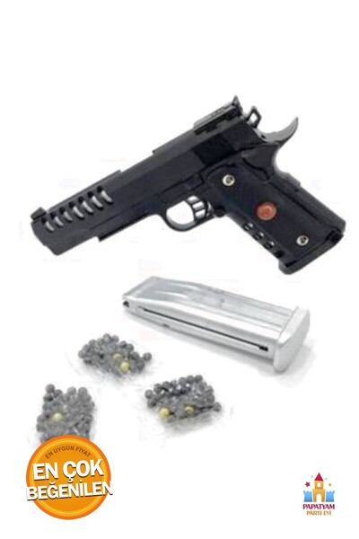 PapatyamPartiEvi Boncuk Atan Tabanca - Gerçekçi Tasarım Boncuklu Türk Bayrakl...