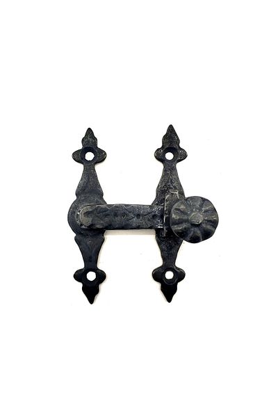 Easy Tedarik Antique Style Decorative Brass Door, Window Latch - 82x65 mm, Oxide