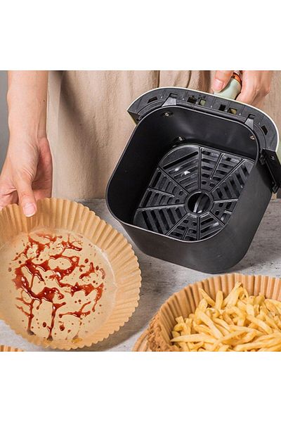 Emperium 50 Pcs Air Fryer Baking Paper Disposable 23 cm Round Baking Paper XXL with Pvc (5122)