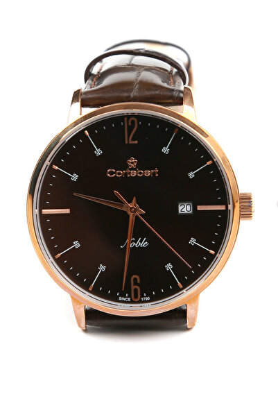 cortebert Kristal Cam Kahve Kadran Erkek Kol Saati