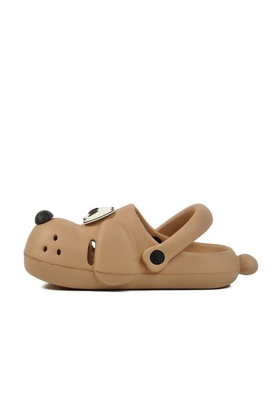 Aspor Beige Unisex Kids Sabo Slippers