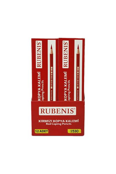 Rubenis Red Lead Pencil 12 Pieces Cardboard Box