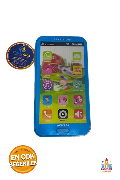 PapatyamPartiEvi Dokunmatik Oyuncak Cep Telefonu - Çocuklar İçin Eğlenceli Oy...