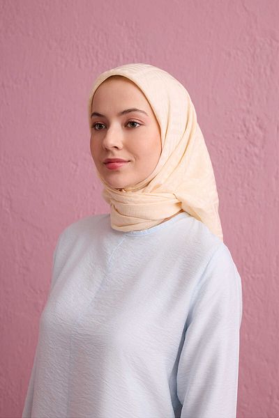 Imannoor Eșarfă din bumbac İMANNOOR İman Square V Naia 90x90 242-4003