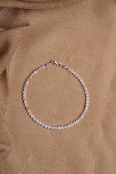 OSMANLI DEĞERLİ TAŞ Certified Moonstone Natural Stone Bracelet