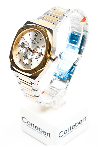 cortebert Safir Cam Gold Gümüş Kadran Erkek Kol Saati