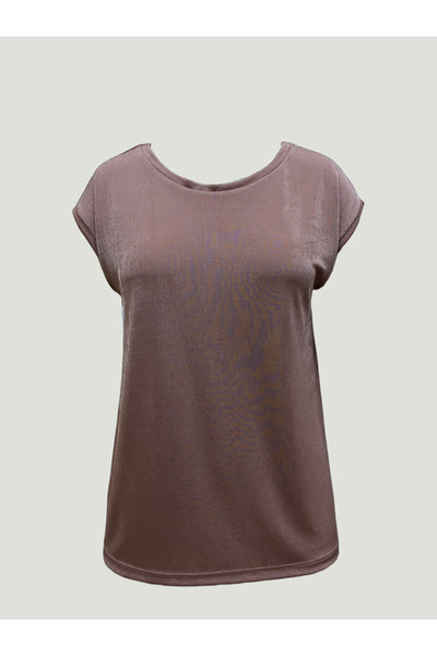 WESTMARK LONDON Ashy Pink Crew Neck Cotton Women Short Sleeve T-Shirt Betty O-Neck Top