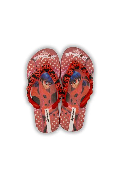 İpanema Παιδικές Παντόφλες Ladybug Μαύρες Κόκκινες - Σαγιονάρες, Μέγεθος 30/35