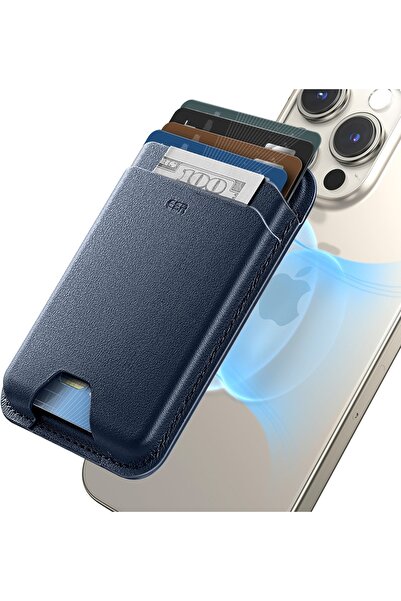 ESR iPhone Cüzdan Halolock Magsafe Boost Wallet - Dark Mavi