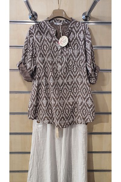 Park Moda Италианска риза с 3 копчета и плочки