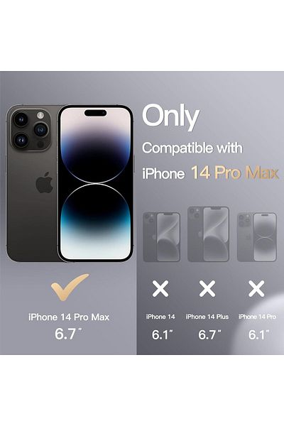 Generic Silicone Cover Compatible with iPhone 14 Pro MAx 6.7 " , Ultra Slim Fit with Full Body Protection