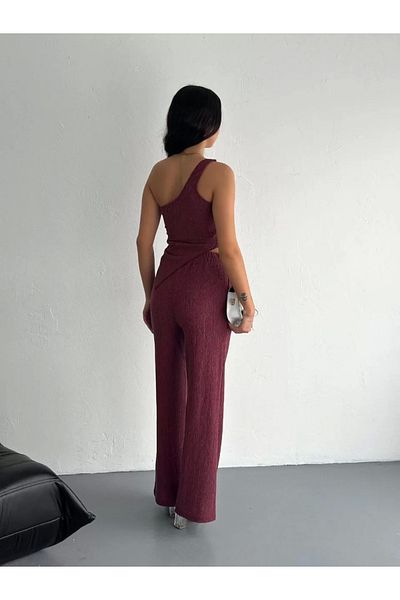 CVS Set pantalon crop asimetric - Dusty Rose