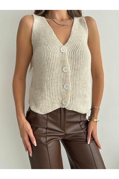 mydukkan.co Thessaloniki Knitwear Vest Stone