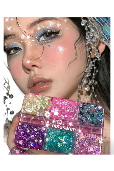 hbtasarim Y2k coquette yenitrend glitter jel far paleti