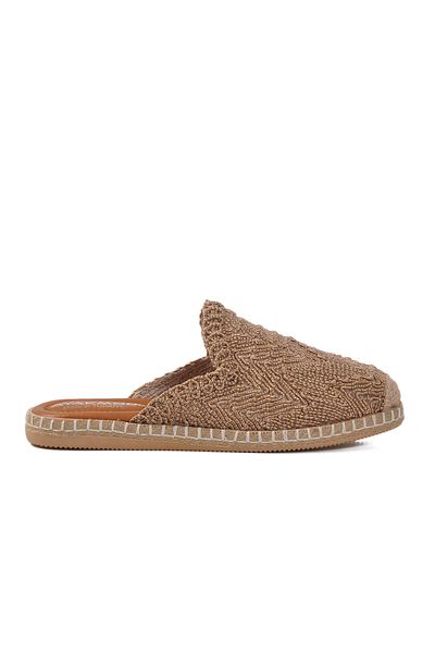 Aspor Tan Closed Front Knitwear Women's House Slippers