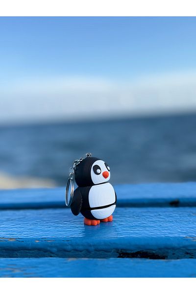 3dyonix Penguin Moving Keychain