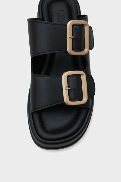 Capone Outfitters Papuci de damă Marge cu toc cu pană și cataramă cu curele duble