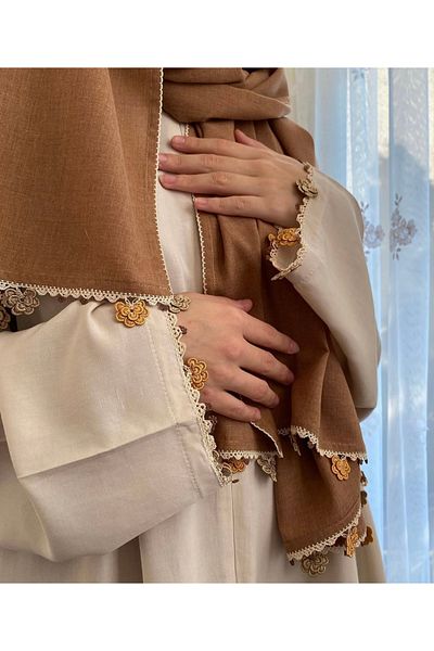 Nimet Abla Butik Hand Embroidered Prayer Robe Suit