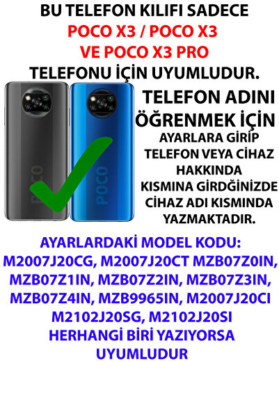 TechTree Poco X3 / NFC / PRO Uyumlu Pembe Beyaz Çiçekler Sulu Boya Şeffaf Silikon Kılıf