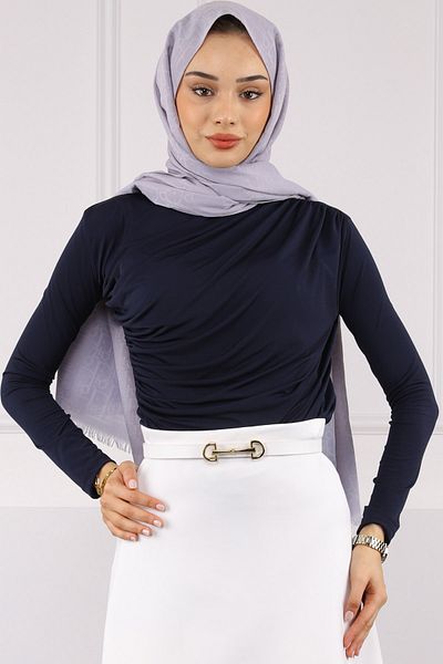 İmajButik Μπλούζα με άμμο μπλε ναυτικό μπλε μπροστά