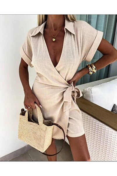 hipnoz butik Λινό Γυναικείο Ολόσωμο