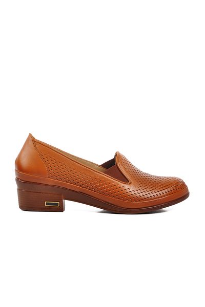 Voyager Tan Genuine Leather Women's Classic Shoes