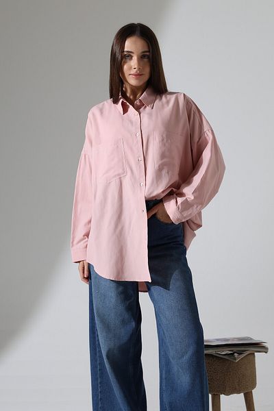 Corradeo Giyim New Season Poplin Fabric Double Pocket Oversize Cotton Women's Tunic Shirt