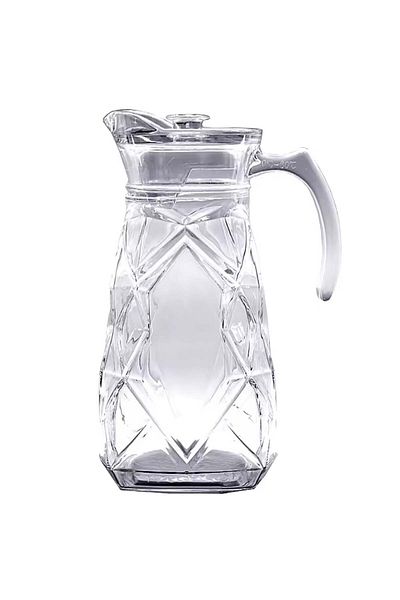 PUFO Brilliant glass carafe for water, lemonade or juice, 1.8 L, transparent