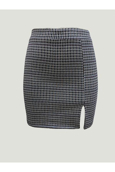 WESTMARK LONDON Γυναικεία φούστα σε καφέ μπεζ σχέδιο στη μέση JULIET