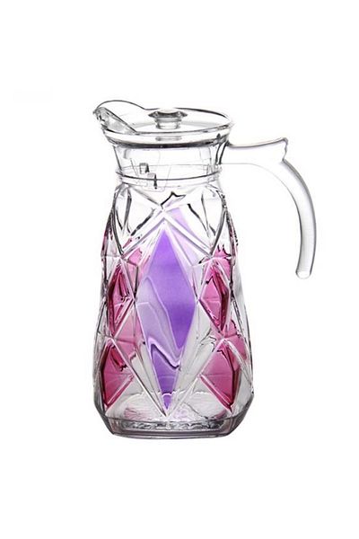 PUFO Brilliant glass carafe for water, lemonade or juice, 1.8 L, transparent