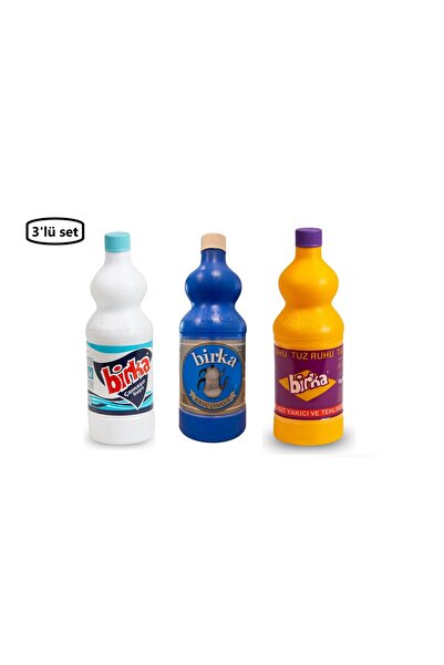BİRKA Birka Çamaşır Suyu 1 Kg+Birka Kireç Çözücü 1 Kg+Birka Tuz Ruhu 1 Kg-(3'...