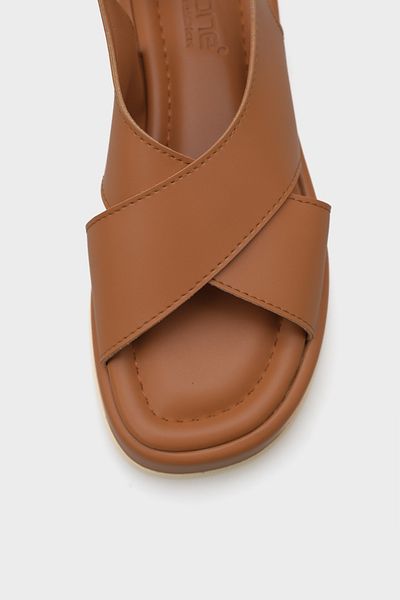 Capone Outfitters Dámské sandály Dena na klínovém podpatku s křížovým páskem