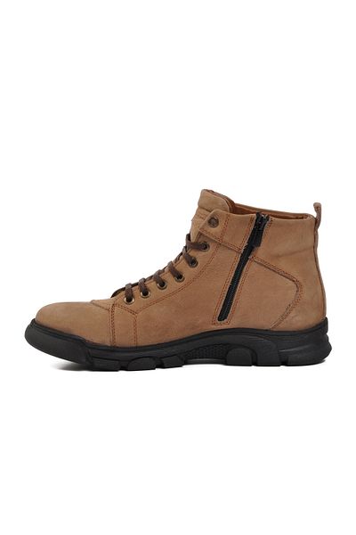 Aspor Sand Beige Nubuck Flat Men's Boots