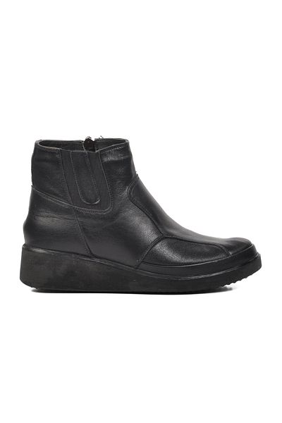 Voyager Black Genuine Leather Women's Boots