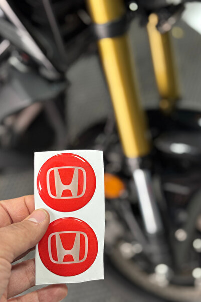 Banxtre Motosiklet ve Kedigözü Reflektör için Kırmızı Honda Damla Sticker (2 ...