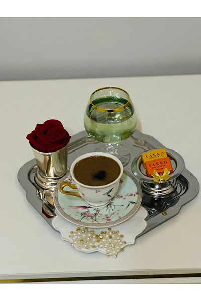 USD HOME 6-Piece Silver Gold Butterfly Accessory Kayve Yan Lokum Candy Bowl