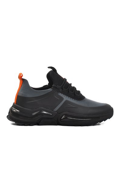 Aspor Gray Ankle Elastic Men's Sports Shoes