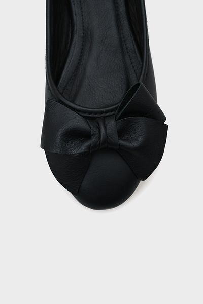 Capone Outfitters Dámske balerínky Bliss z pravej kože s mašľou