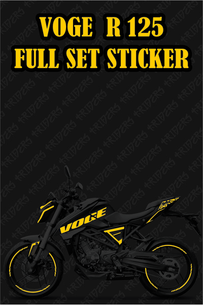 TRİDERS Voge R 125 Full Set Sticker REFLEKTÖRLÜ SARI