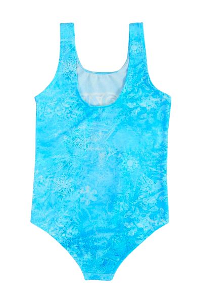 FırsatYeri Stylish Girl's Swimsuit Blue Frozen Frozen Pattern Comfortable Quick Dry Sea Pool Beach Bikini