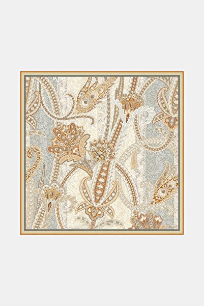 Vakko وشاح حرير تويل - 4145-65 ناعم بلون الجمل