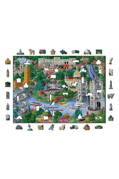 Wooden City Wooden puzzle London Sights, Wooden City, 750 pieces