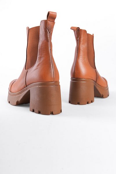 Capone Outfitters High-Sole Side Elastic Leather Women's Boots