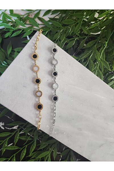 ALLEGRİA سوار من الفولاذ باللونين الأسود والأبيض