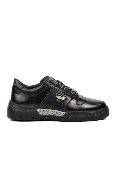 MARCOMEN Men's Black Sneakers