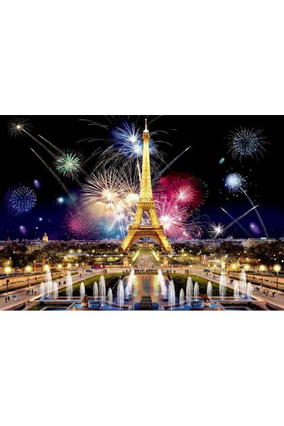 Wooden City Wooden Puzzle PARIS BY NIGHT L, Wooden City, 300 pieces